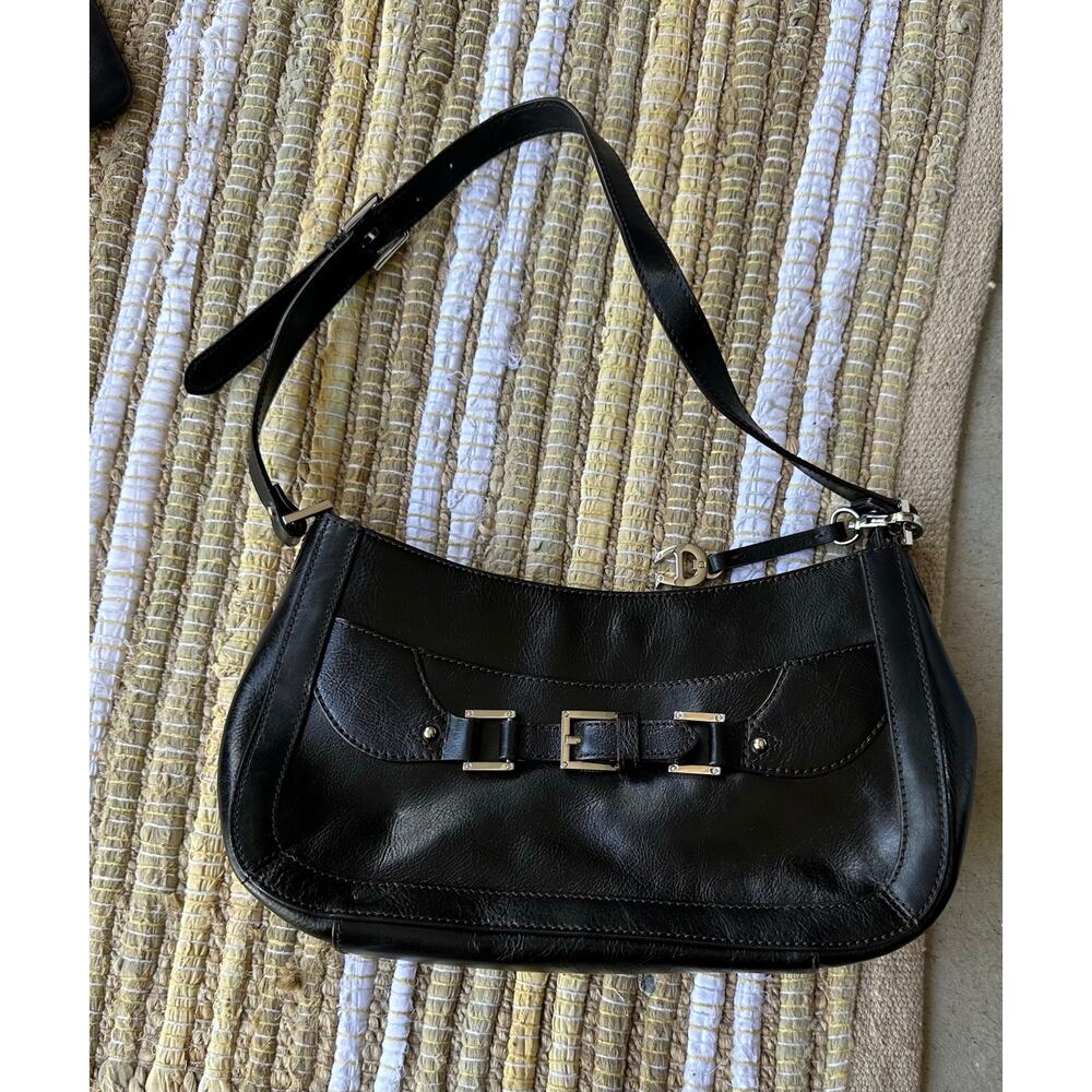 Vintage Y2K Etienne Aigner Black Patent Shoulder Bag